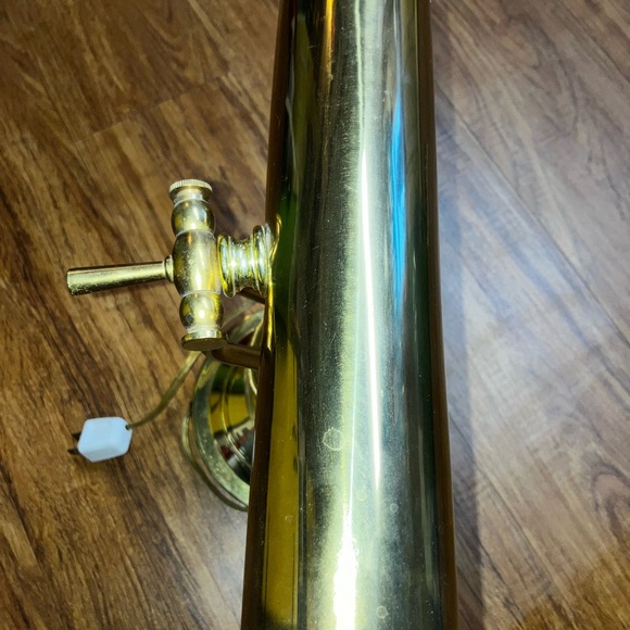 Vintage ￼Brass Bankers Desk Lamp Adjustable Arm Lighting Mid-century/ Modern - Picture 2 of 10